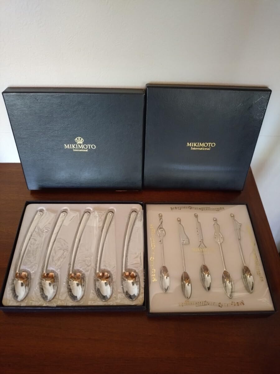 MIKIMOTO ミキモト 半貴石カトラリー スプーン フォーク 10本セット MIKIMOTO ミキモト 半貴石カトラリー スプーン フォーク 10本セット